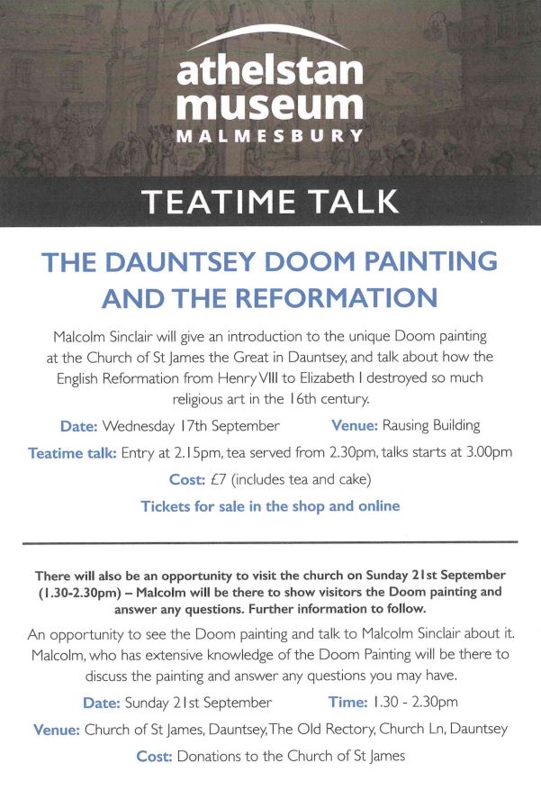 Athelstan Museum Teatime Talk - The Dauntsey Doom Painting